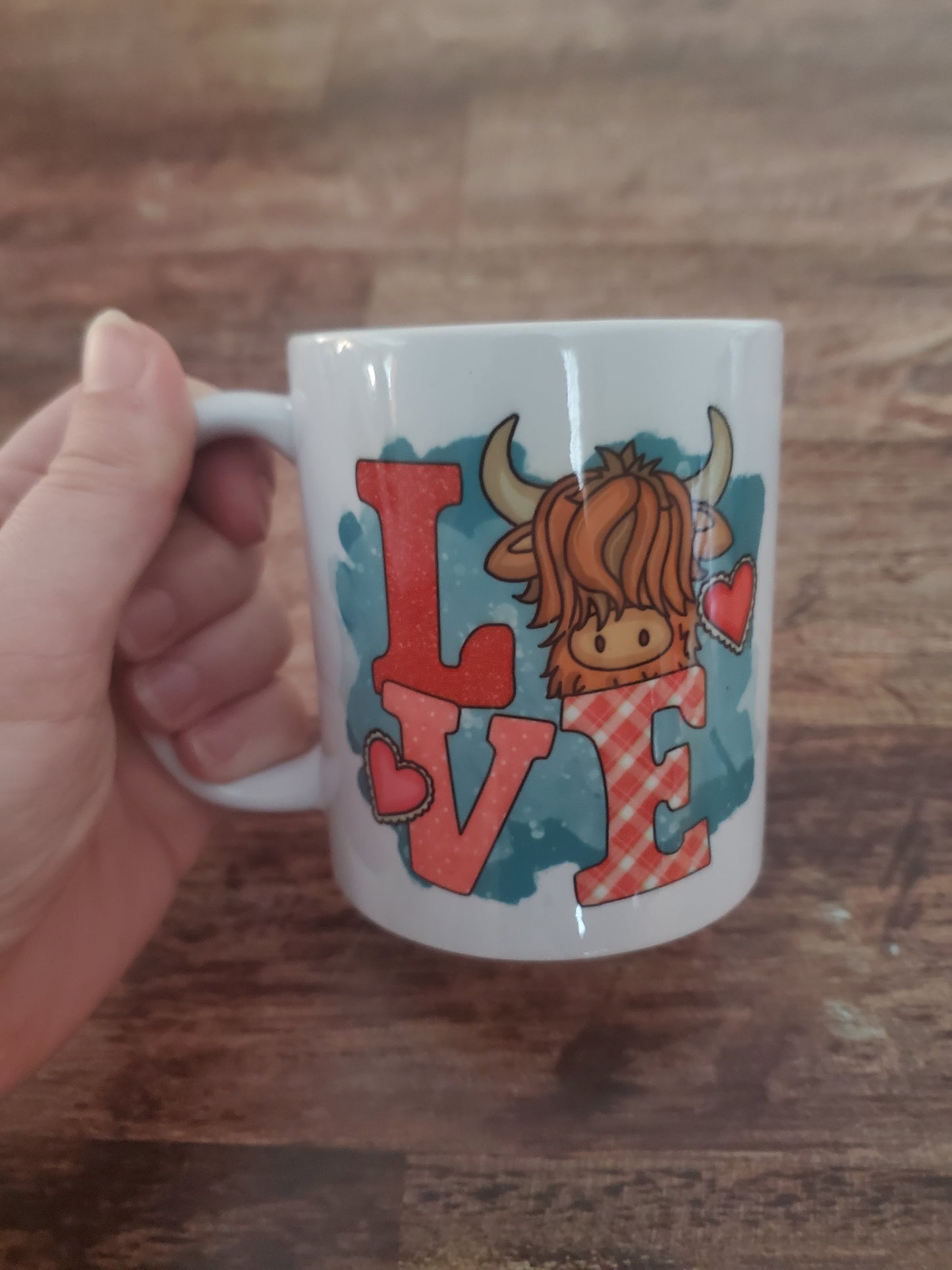 Love Highland Cow Coffee Mug