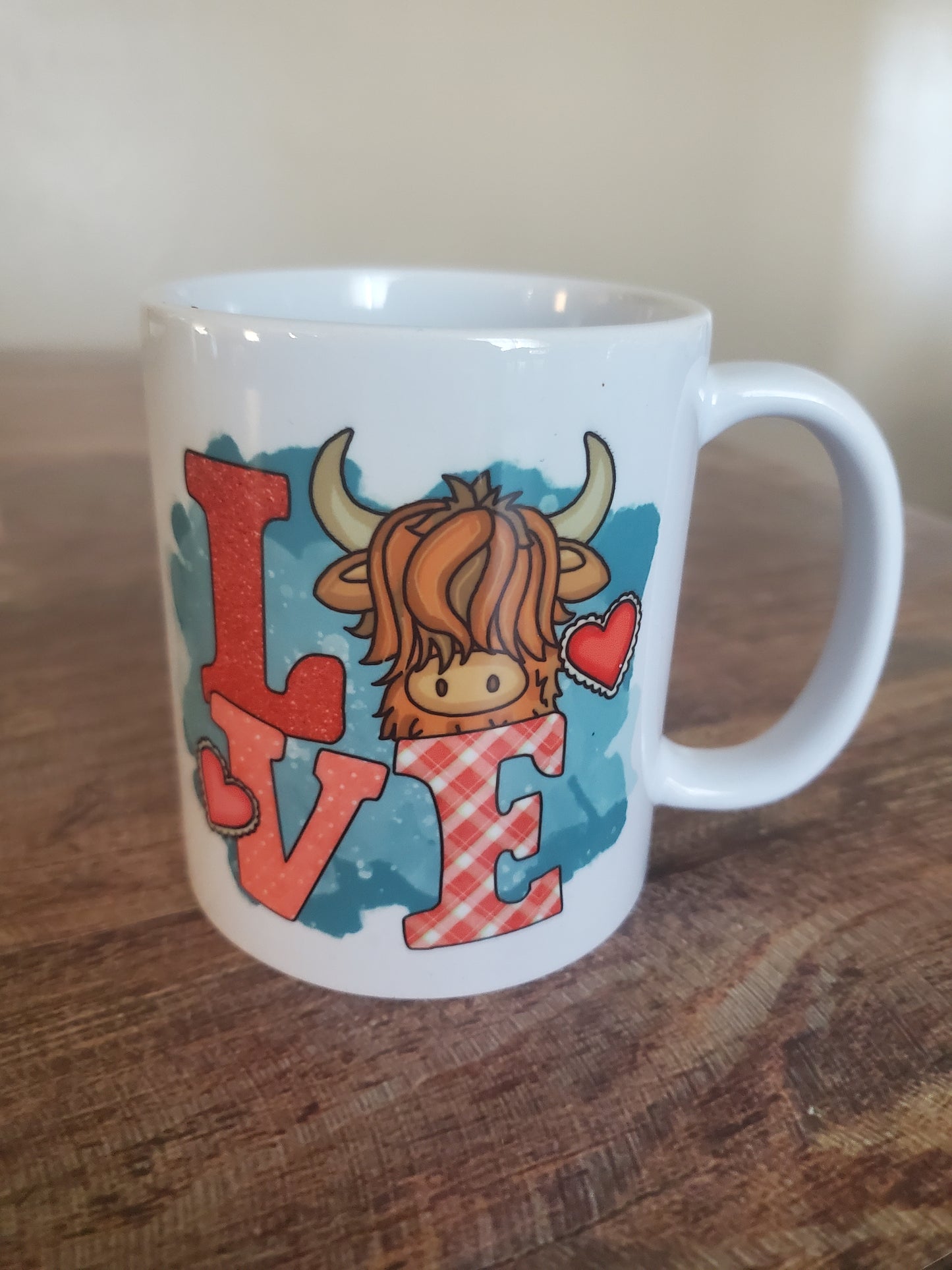 Love Highland Cow Coffee Mug