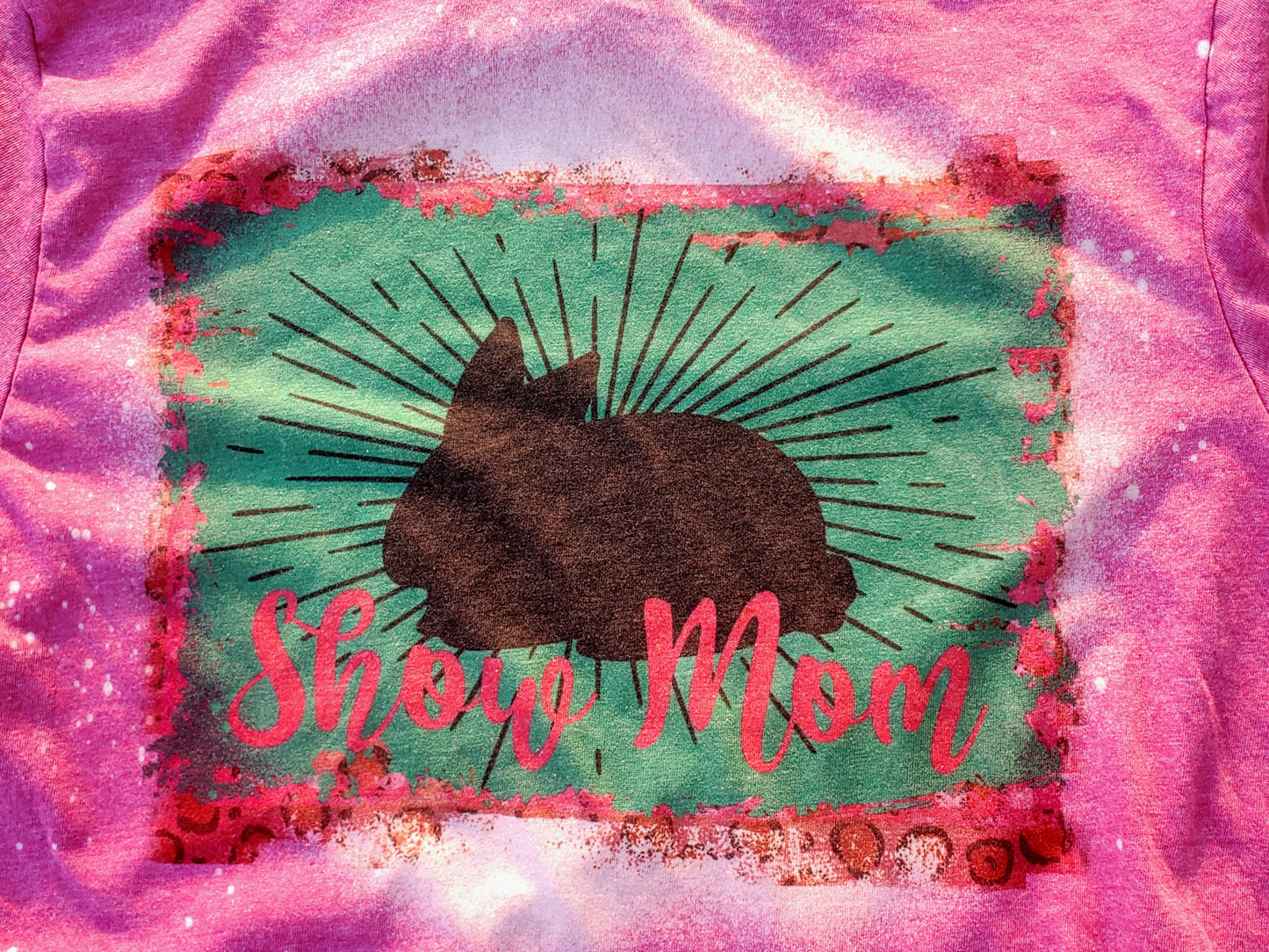 Rabbit Show Mom Bleached T-Shirt