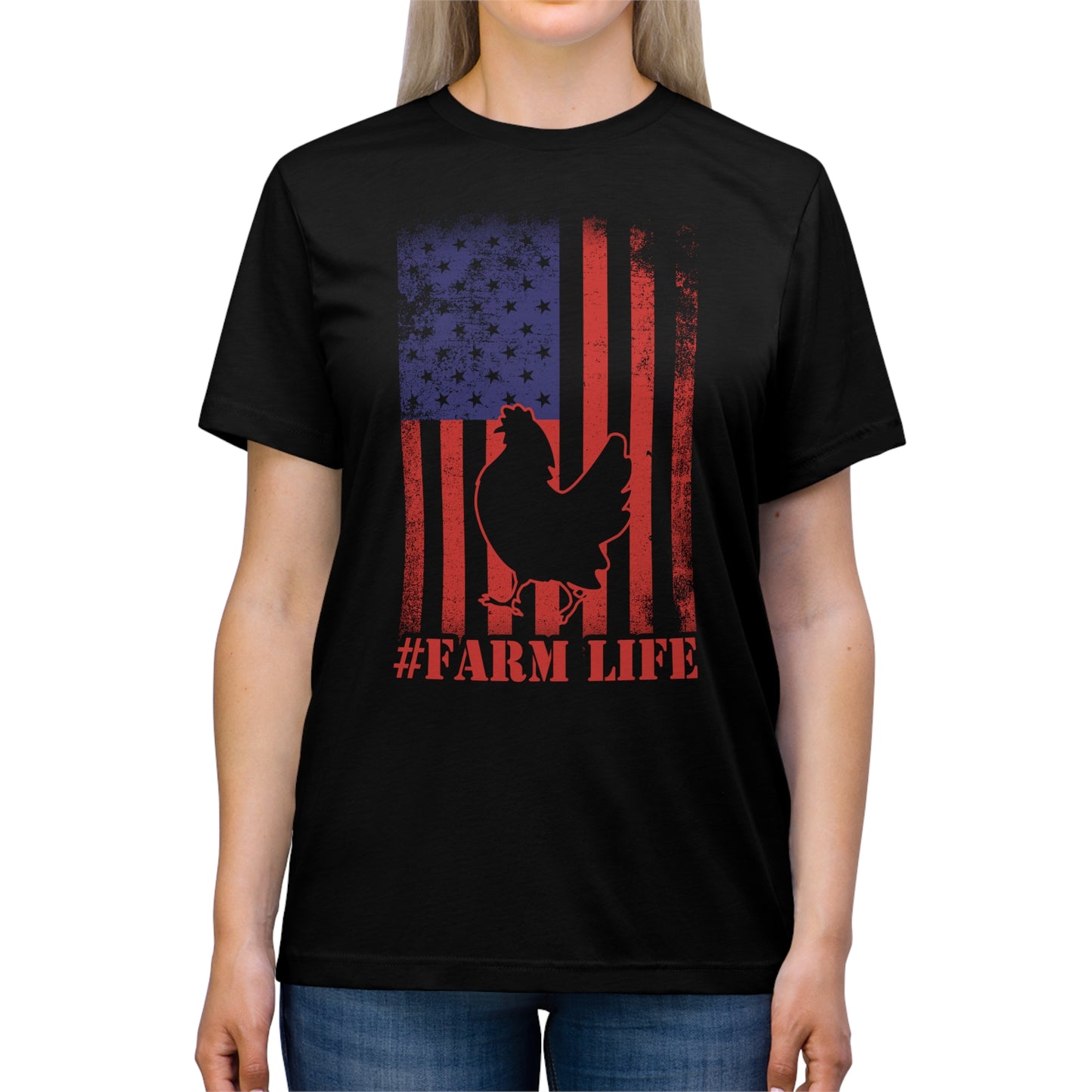 American Flag Chicken Farm Life Shirt
