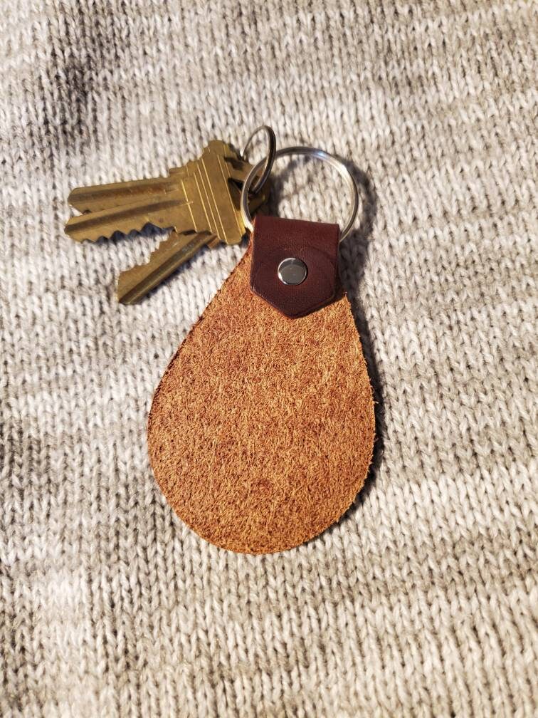 Stamped Horse Genuine Leather Key Fob/ Keychain
