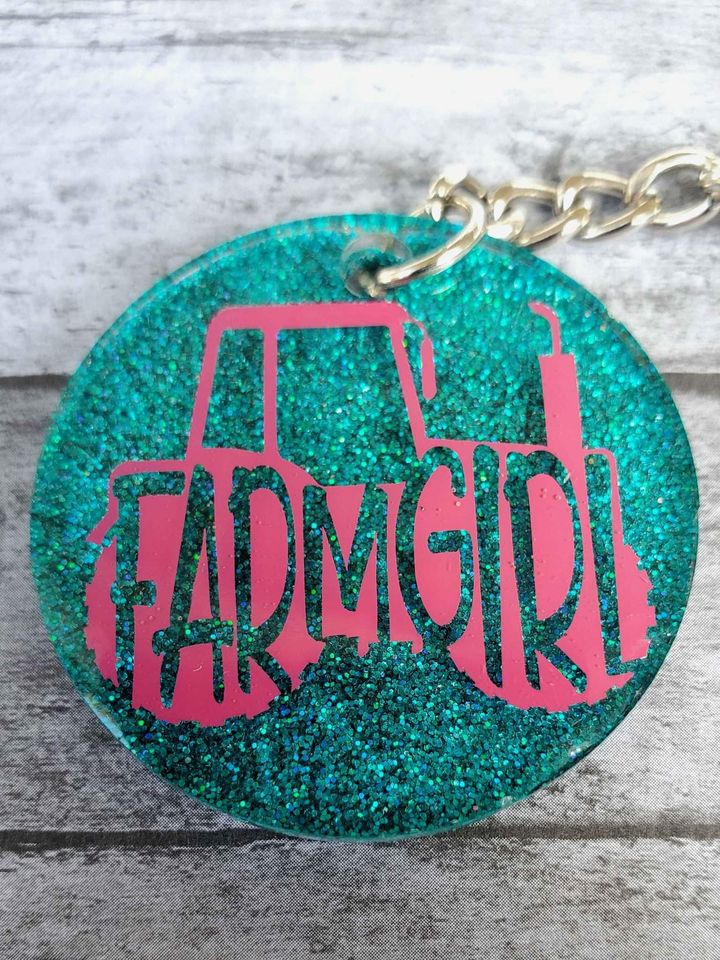 Farmgirl Keychain