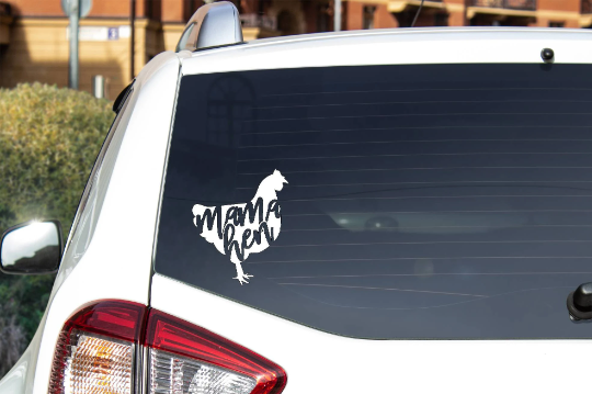 Mama Hen Permanent Decal