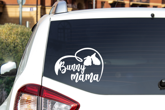 Bunny Mama Car Decal