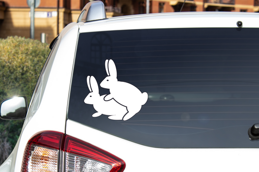 Humping Bunny Rabbits Decal