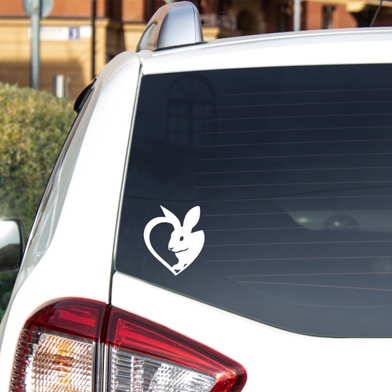 Rabbit Heart Decal